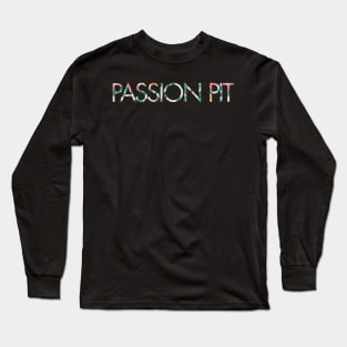 Passion Pit Floral Pattern - Dark Long Sleeve T-Shirt